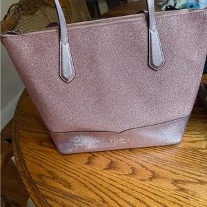 Pink Glitter Tote Bag